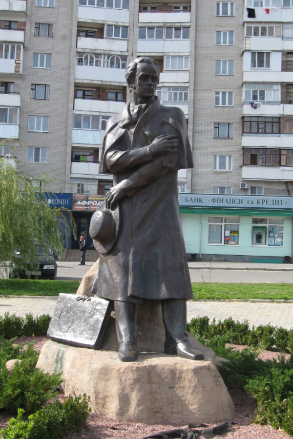 Taras Shevchenko monument in Novohrad-Volynskyi